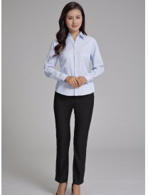女式長(zhǎng)袖襯衣 藍(lán)色條紋