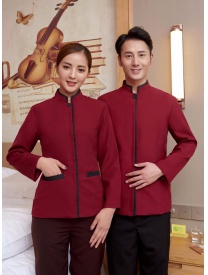 保潔服一?？?紅色